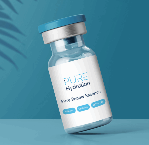 Pure Renew Essence Epithalon, GHK-Cu and CJC-1295 peptide therapy vial